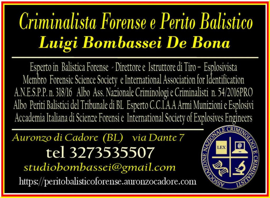 perito balistico criminologo criminalista forense